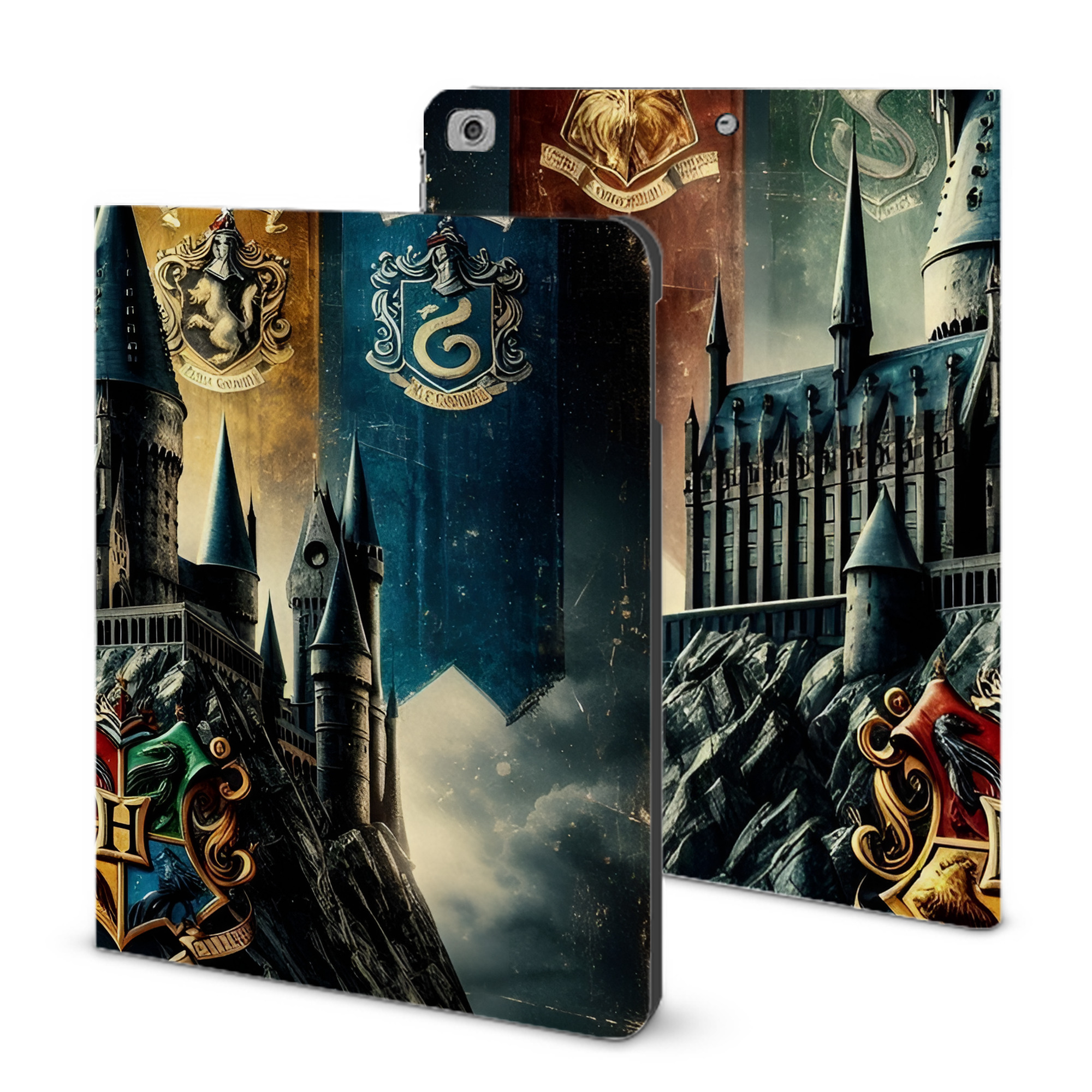 （画像用） Harry Potter ハリー・ポッターシリーズ IPad ケース ブック型 PUレザー TPU 耐衝撃 軽量 薄型 ペン収納なし 全面保護 IPad 各モデル対応